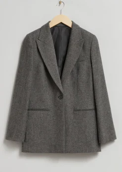 Oversized Pinstripe Blazer