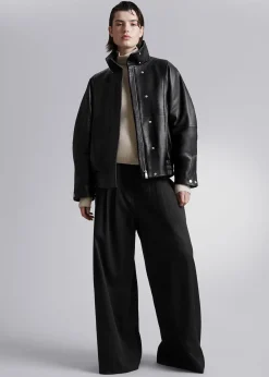 Oversized Skinnjakke