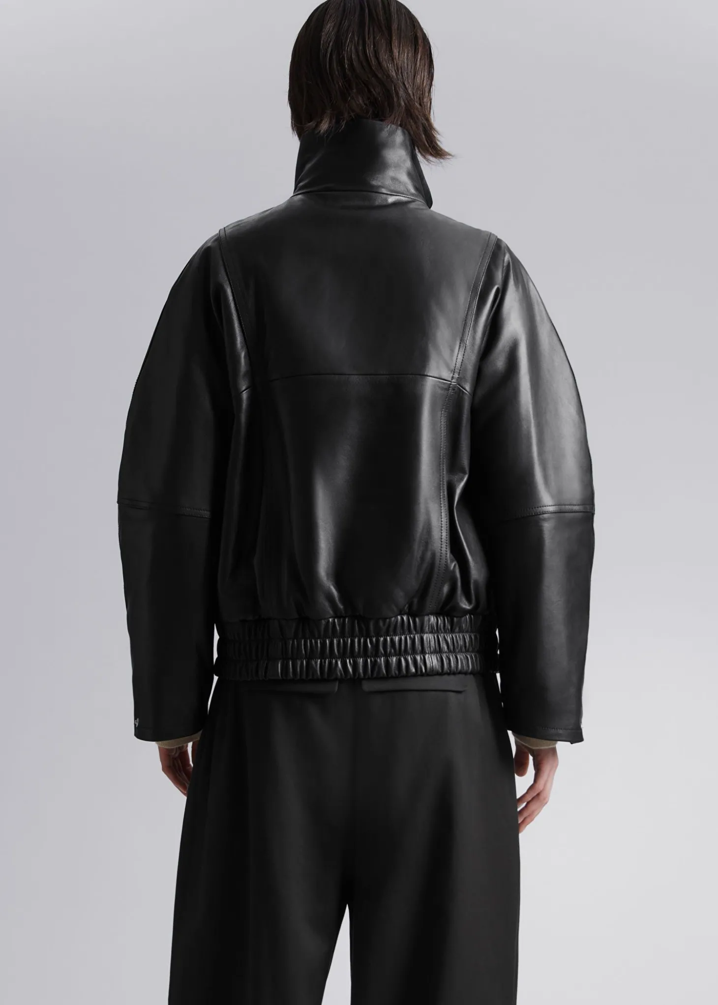 Oversized Skinnjakke