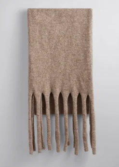 Oversized Skjerf I Ullblanding