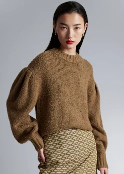 Oversized Strikket Genser