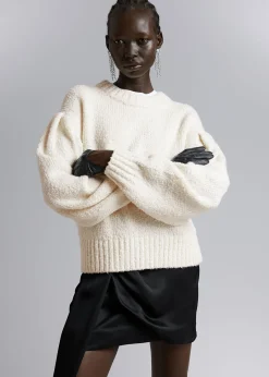 Oversized Strikket Genser
