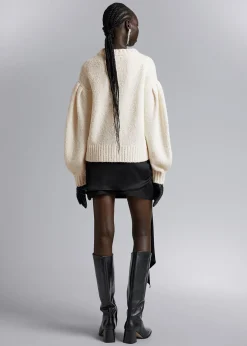 Oversized Strikket Genser