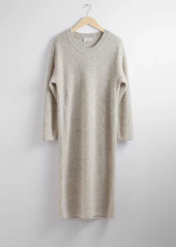 Oversized Strikket Midikjole
