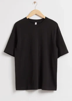 Oversized T-Skjørte I Bomullsjersey