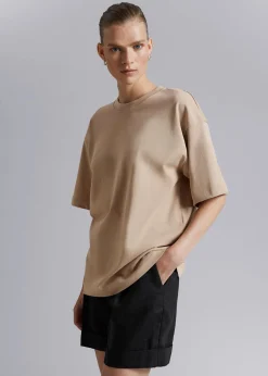 Oversized T-Skjørte I Bomullsjersey