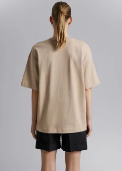 Oversized T-Skjørte I Bomullsjersey