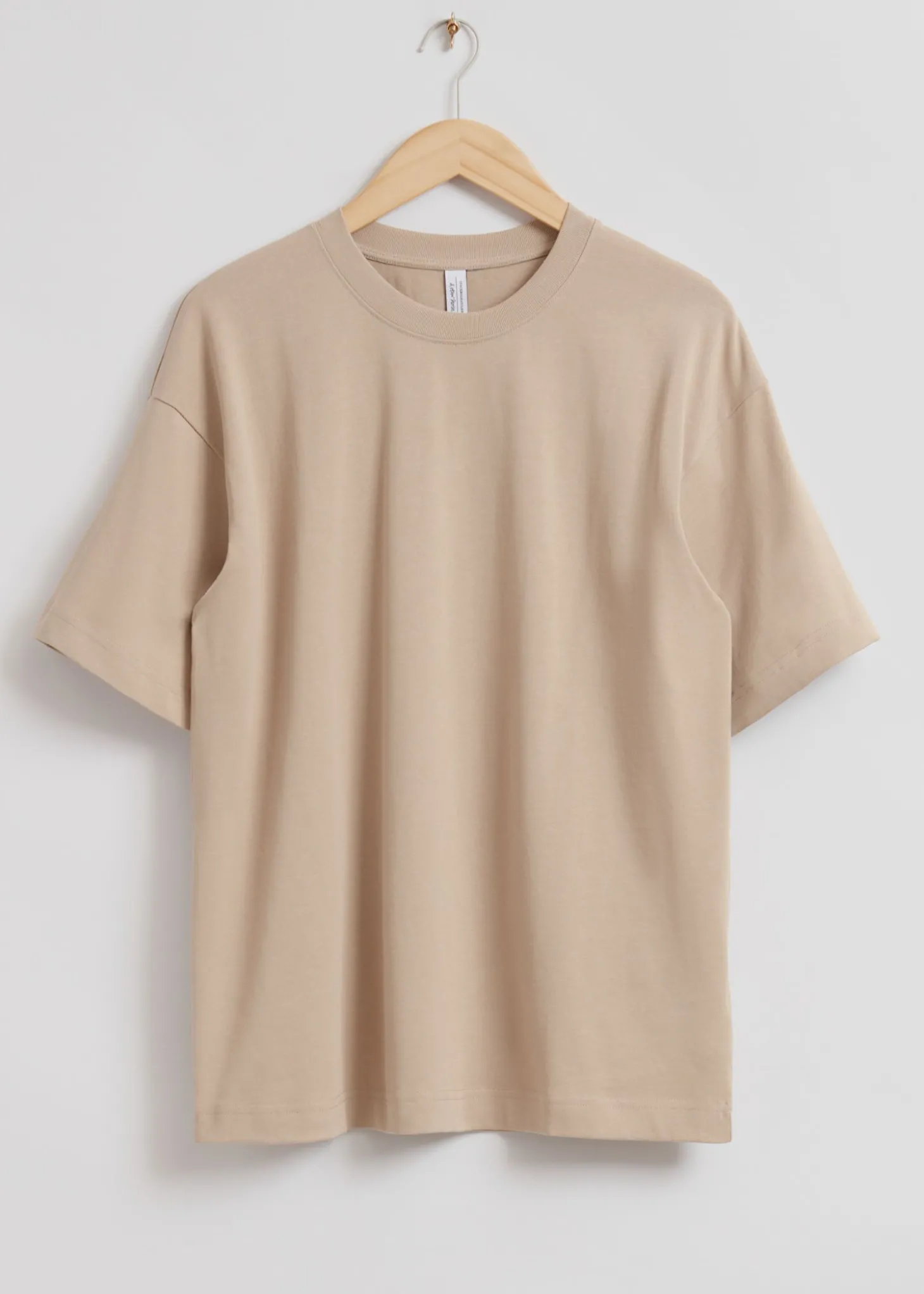 Oversized T-Skjørte I Bomullsjersey
