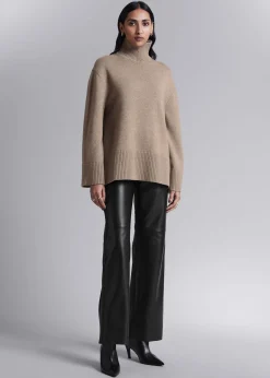 Oversized Turtleneck Merino Genser