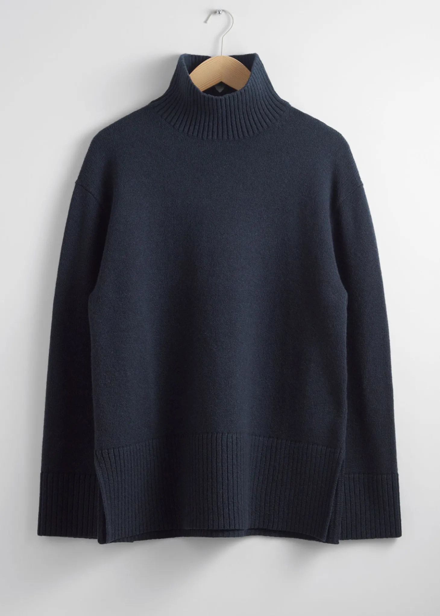 Oversized Turtleneck Merino Genser