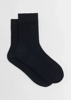 2-Pack Ribbede Sokker