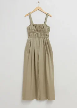 Plissert Detalj Jumpsuit
