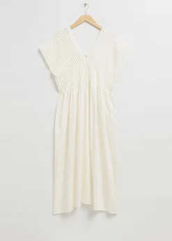 Plissert Midi Kaftan-Kjole