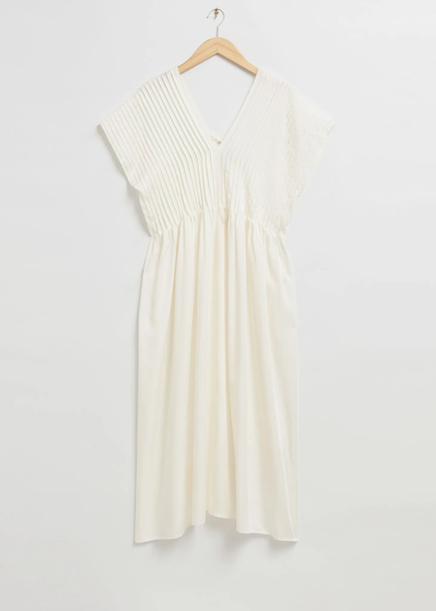Plissert Midi Kaftan-Kjole