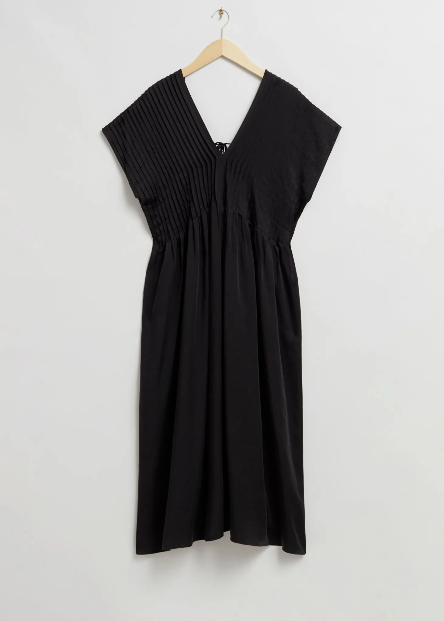 Plissert Midi Kaftan-Kjole