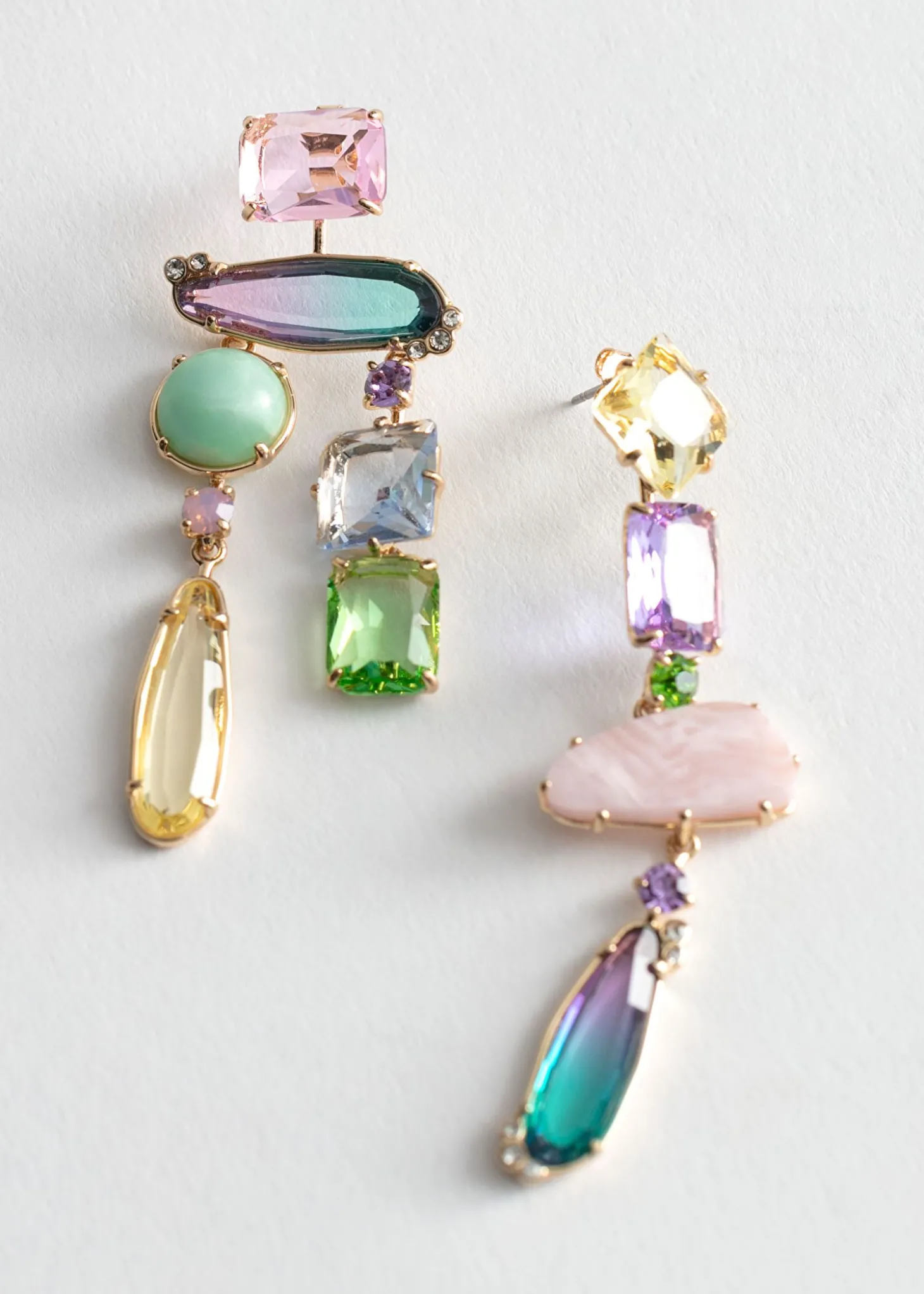 Rainbow Rhinestone Hengende Oredobber