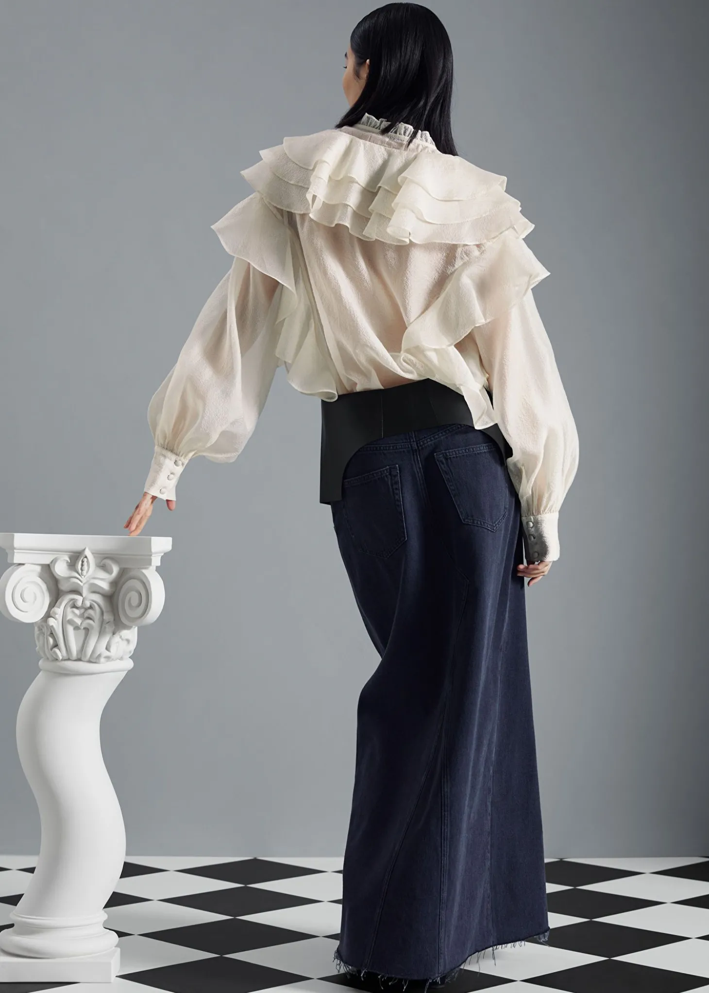 Ren Ruffle Bluse