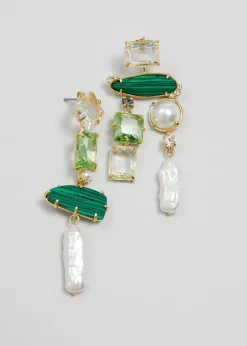 Rhinestone Pearl Hengende Oredobber