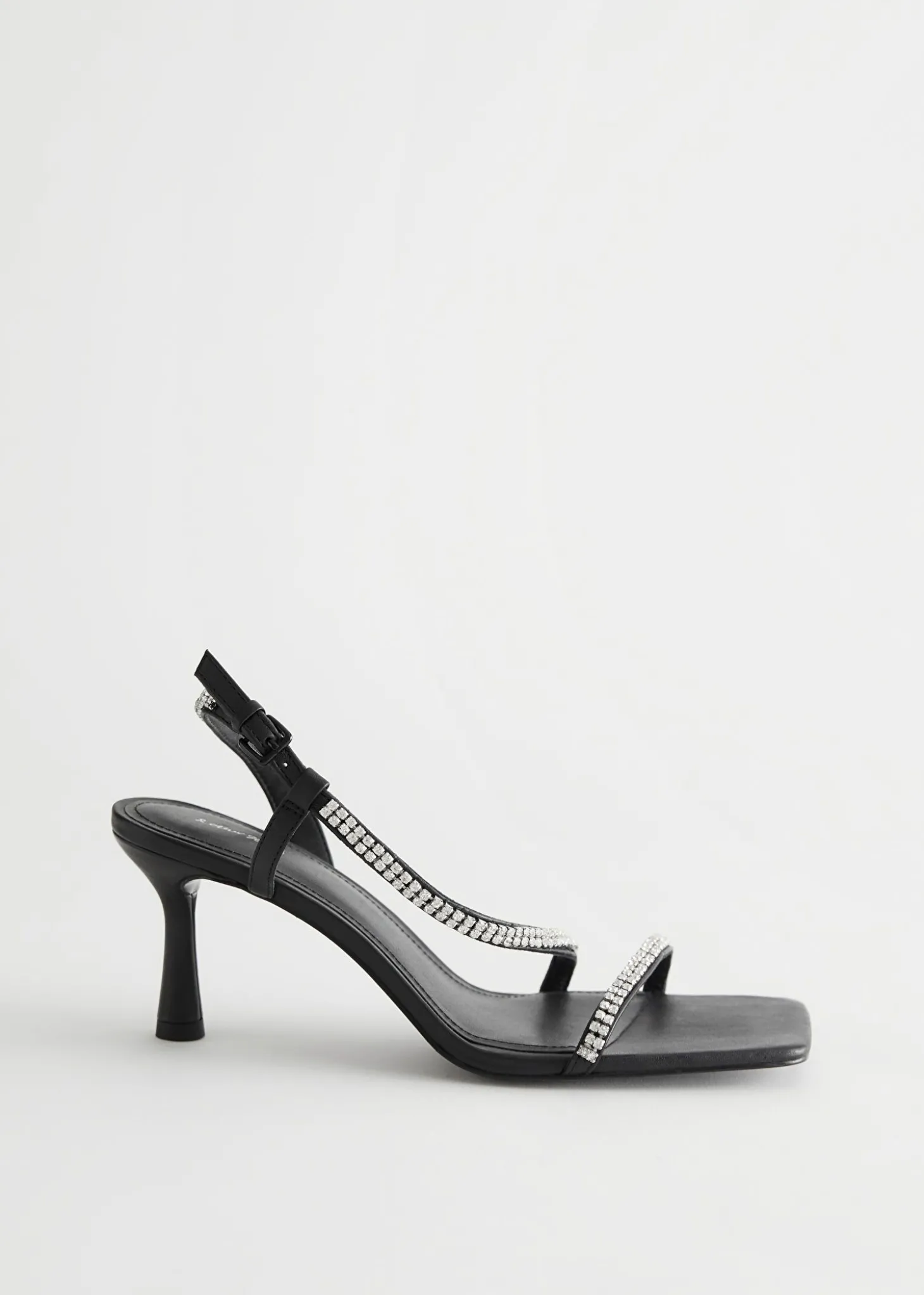 Rhinestone-Sandaler Med Reimhael