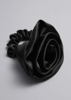 Satin Rose Scrunchie