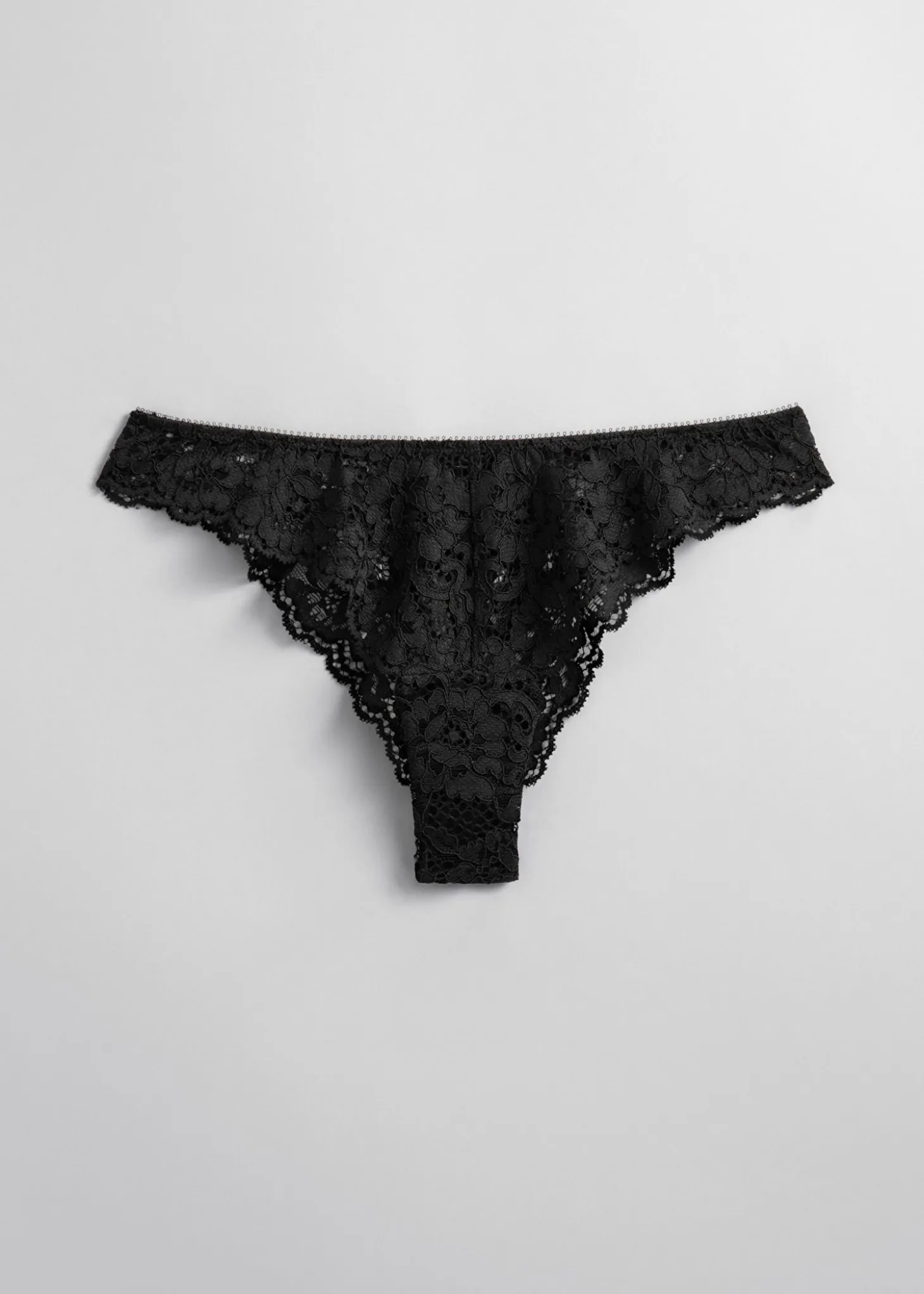 Scalloped Blonde Tanga