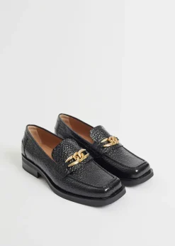 Skinnloafers Med Kvadratisk Ta