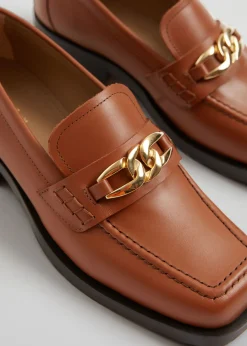 Skinnloafers Med Kvadratisk Ta