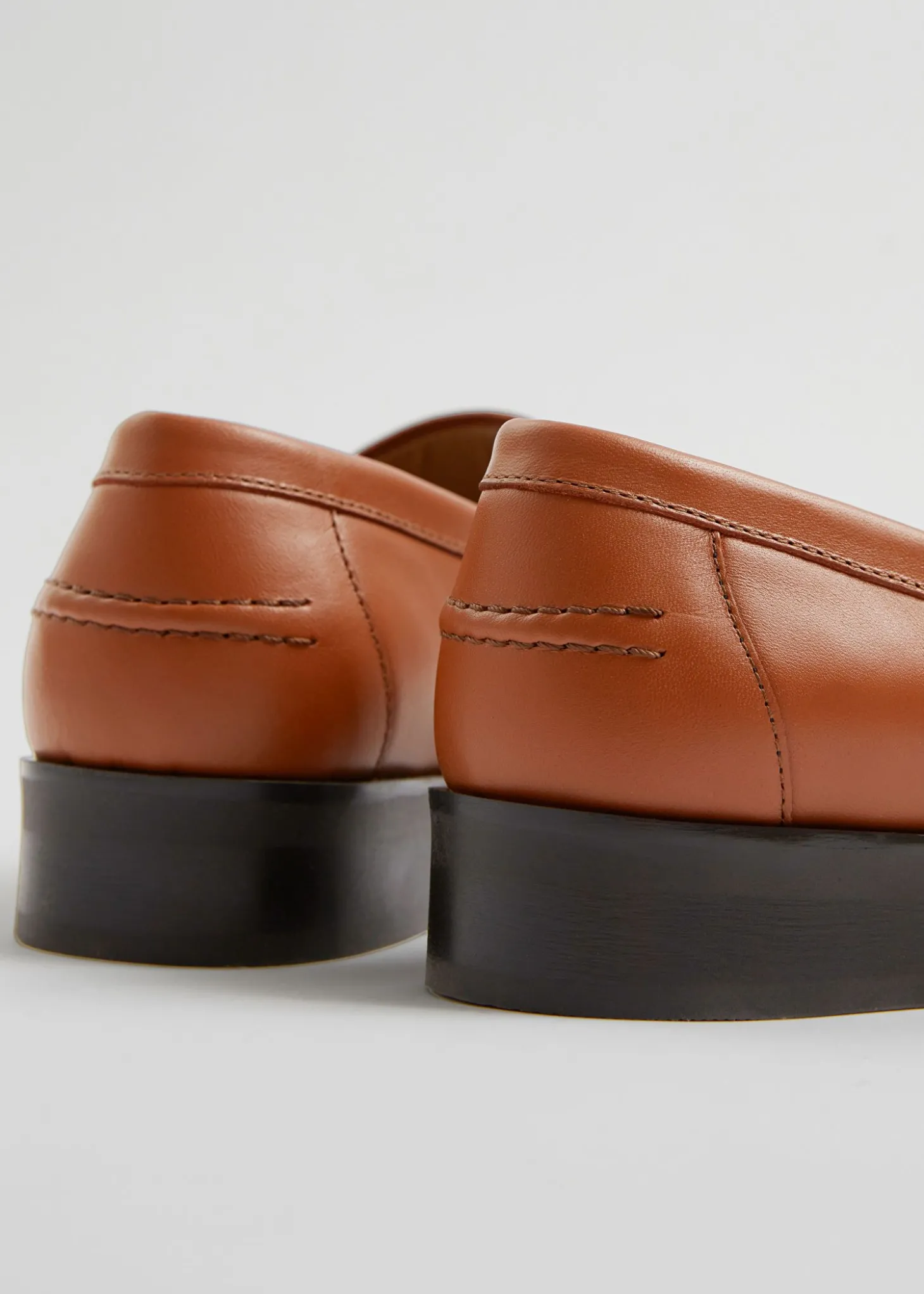 Skinnloafers Med Kvadratisk Ta