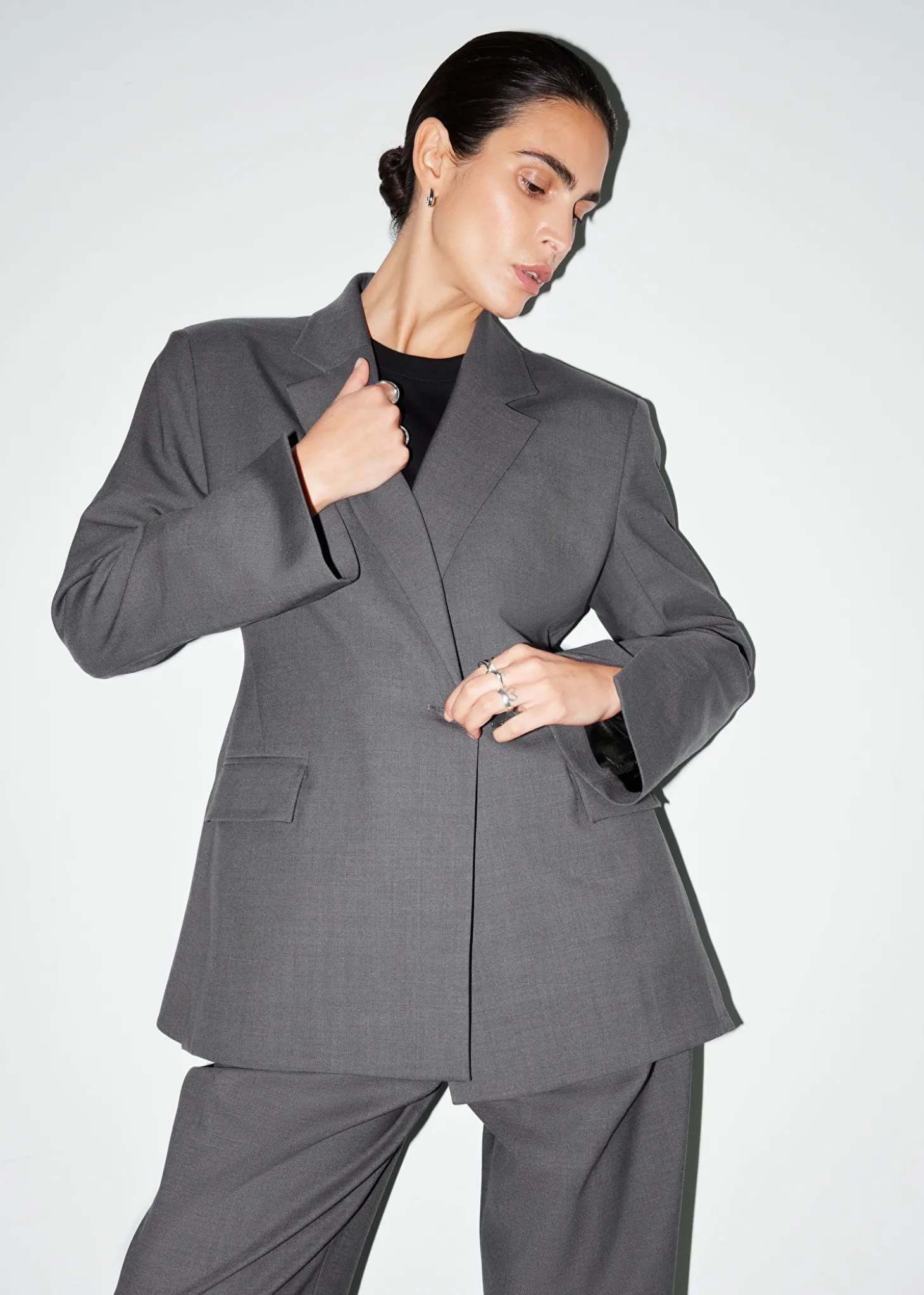 Skreddersydd Blazer Med Bred Skulder