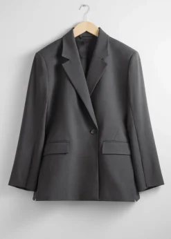 Skreddersydd Blazer Med Bred Skulder
