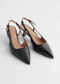 Slingback Skinnpumper