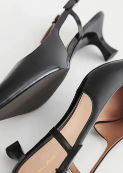Slingback Skinnpumper