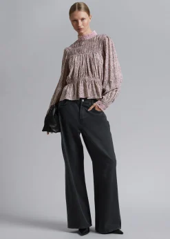 Smocked Bluse