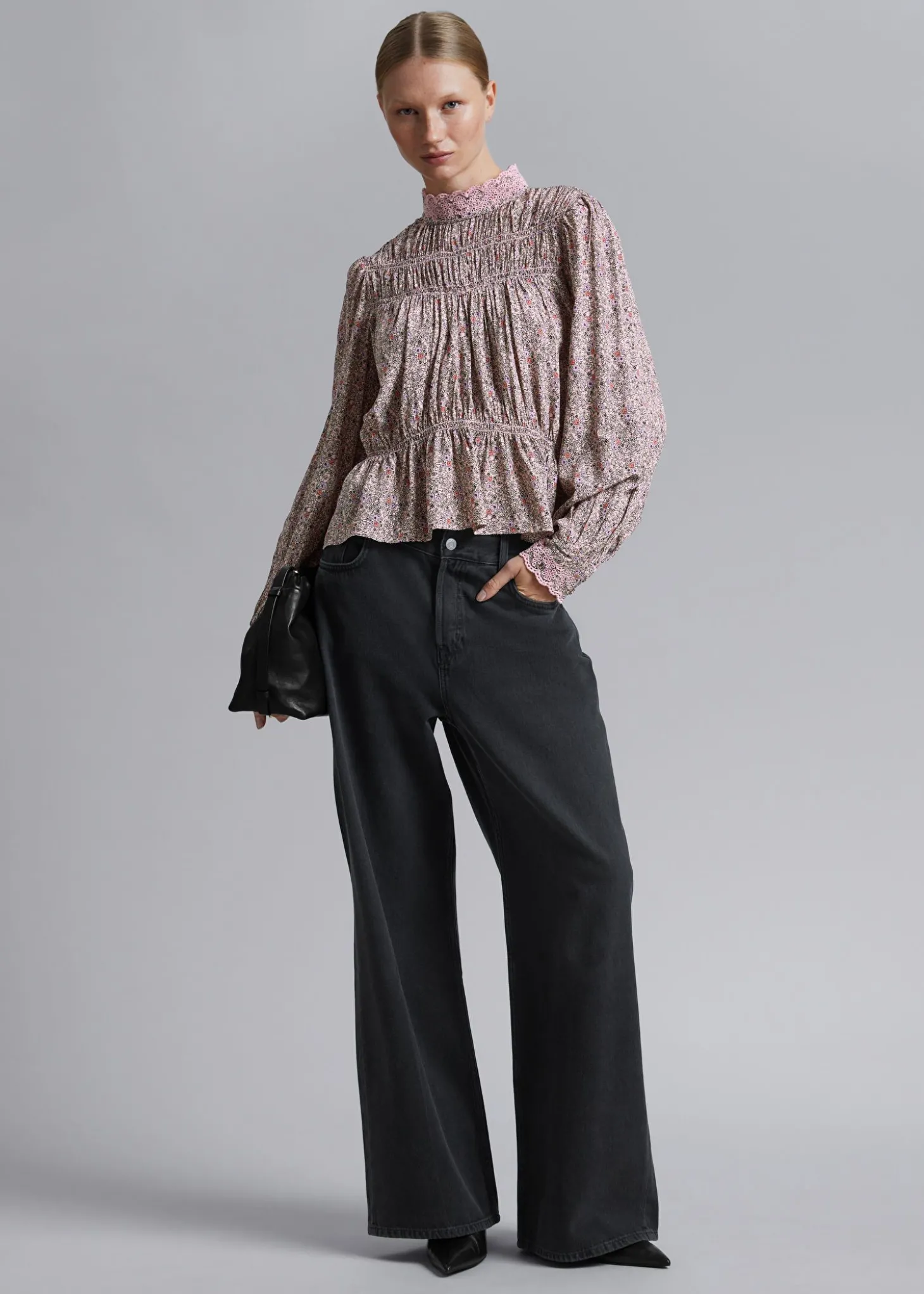 Smocked Bluse