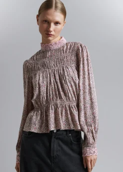 Smocked Bluse