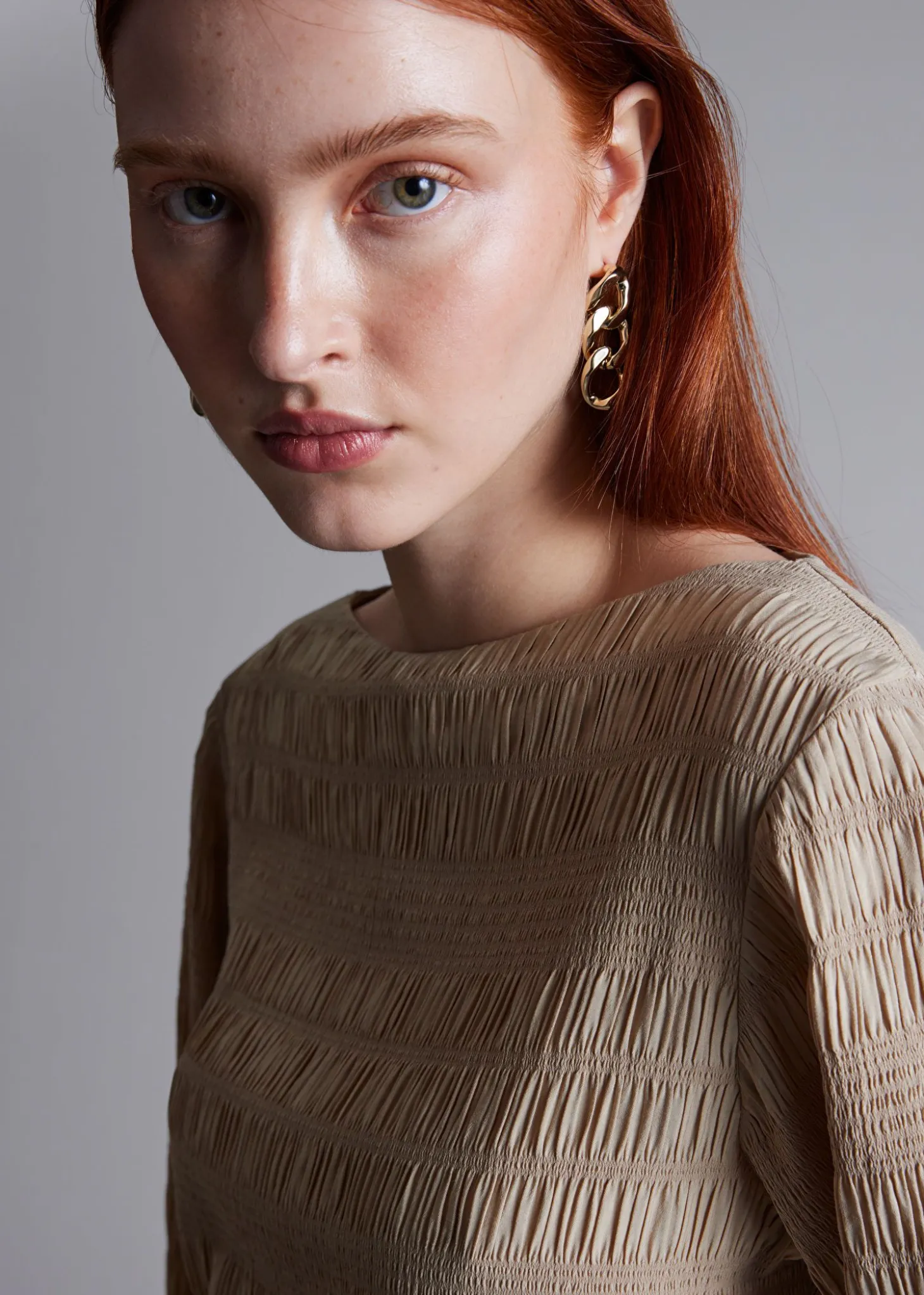 Smocked Bluse