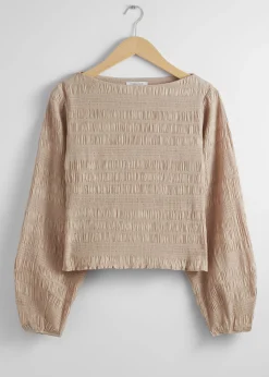 Smocked Bluse