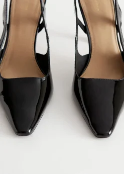 Spiss Slingback Skinn Muldyr