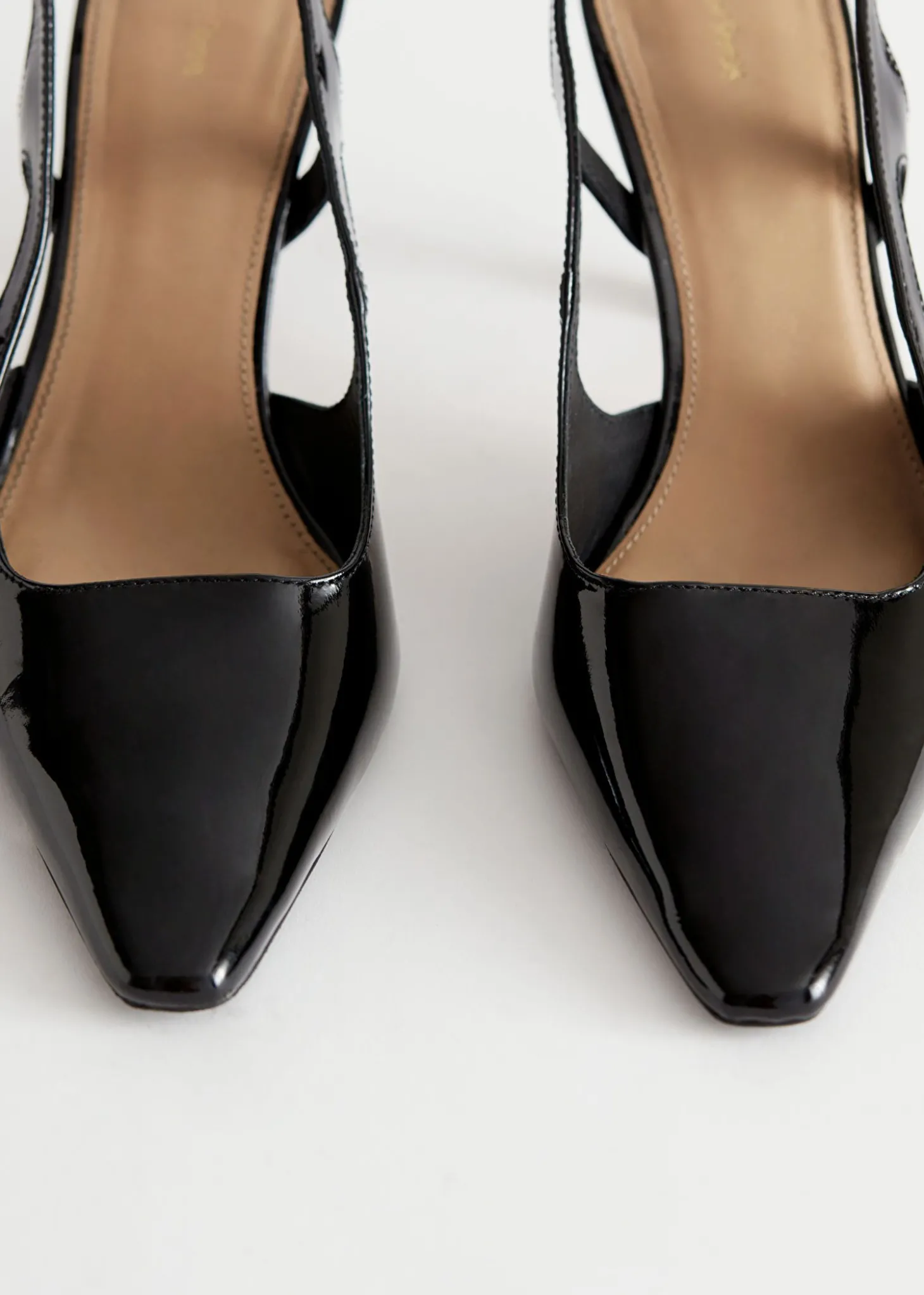 Spiss Slingback Skinn Muldyr