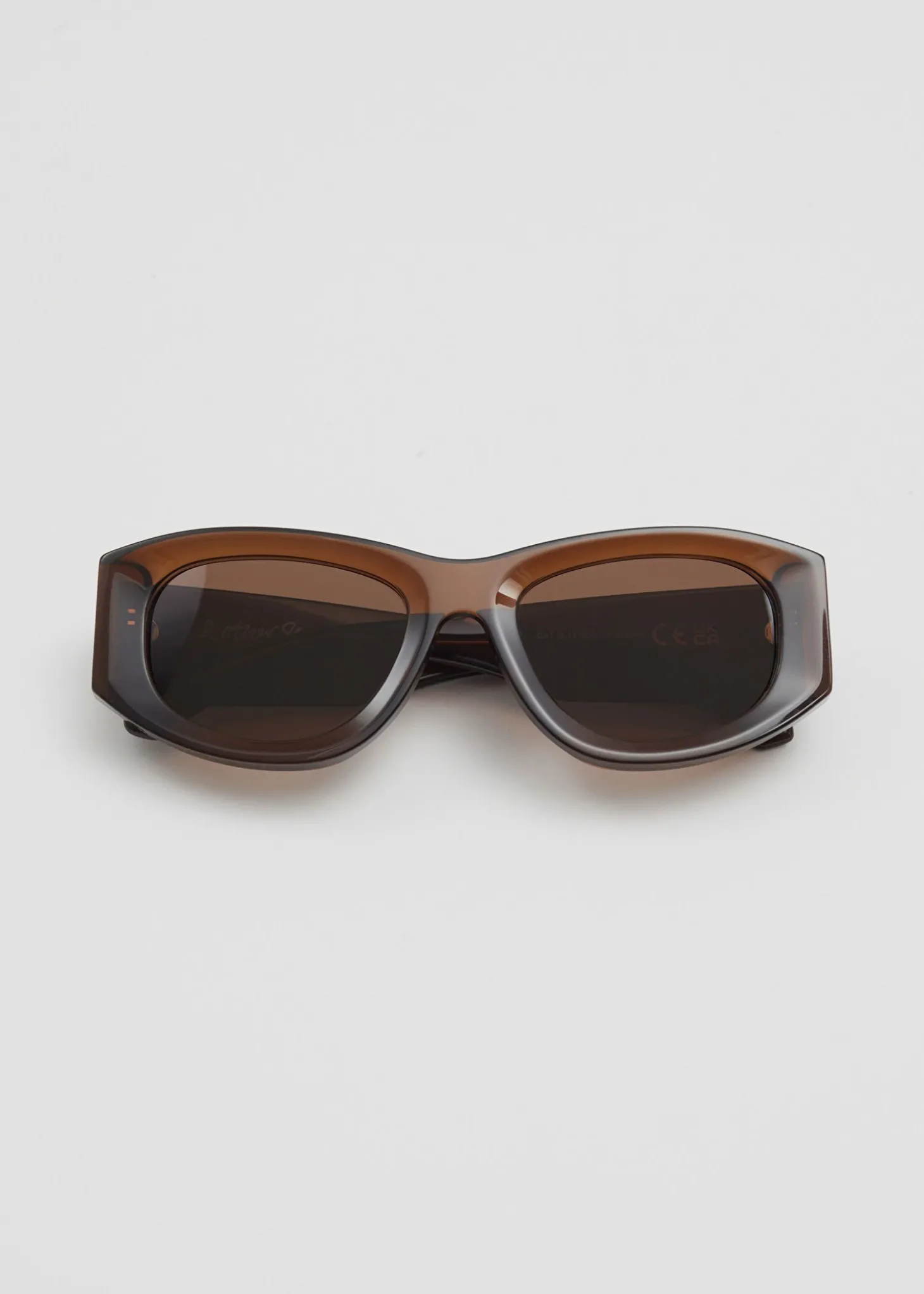 Sporty Silhouette Acetate Solbriller