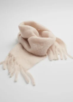 Stort Mohair-Blend Skjerf