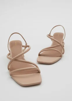 Strappy Blokkhaelsandaler