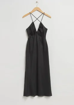 Strappy-Kjole Med Apen Rygg