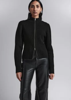 Strikket Cardigan Med Glidelas