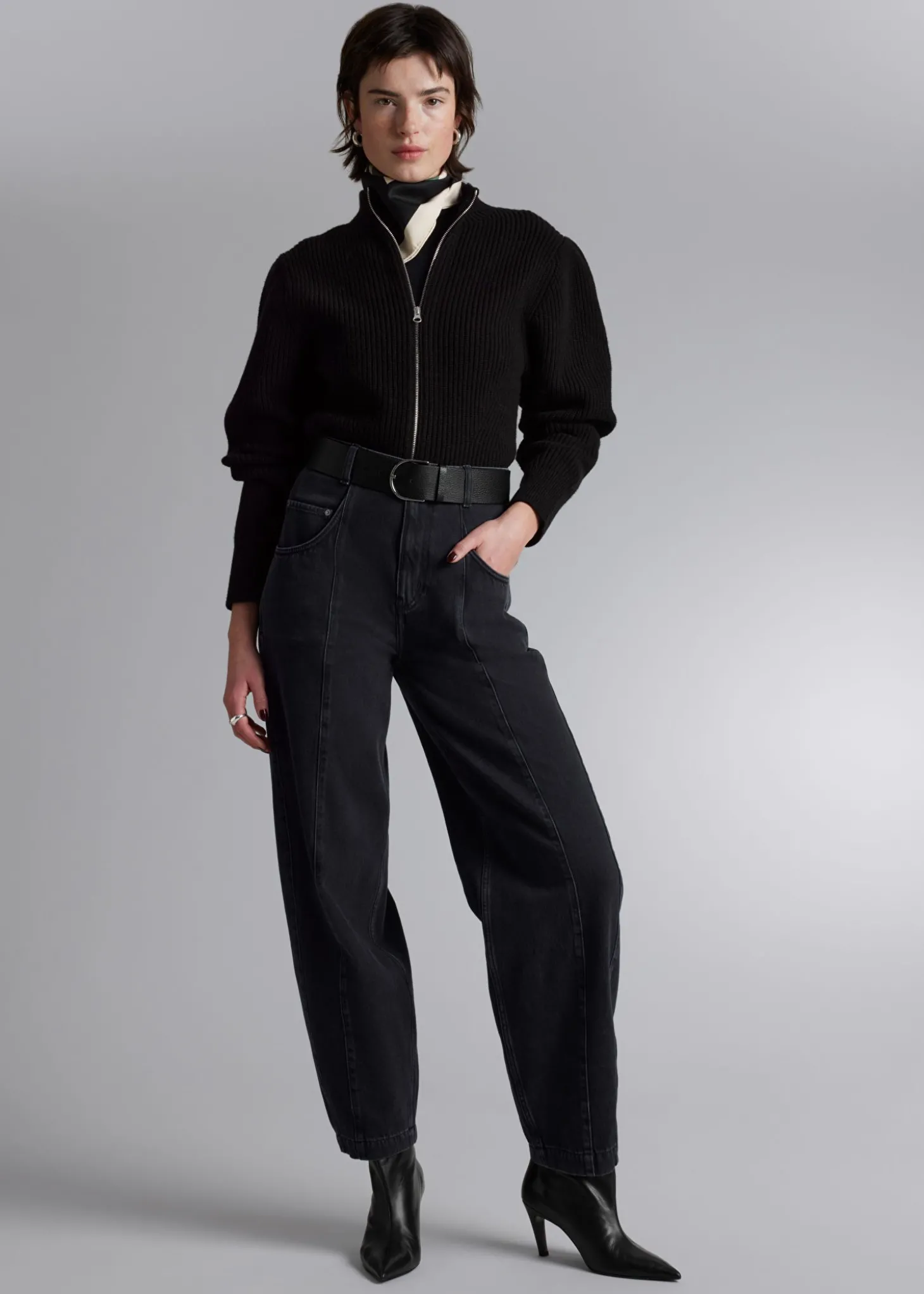 Strikket Cardigan Med Glidelas
