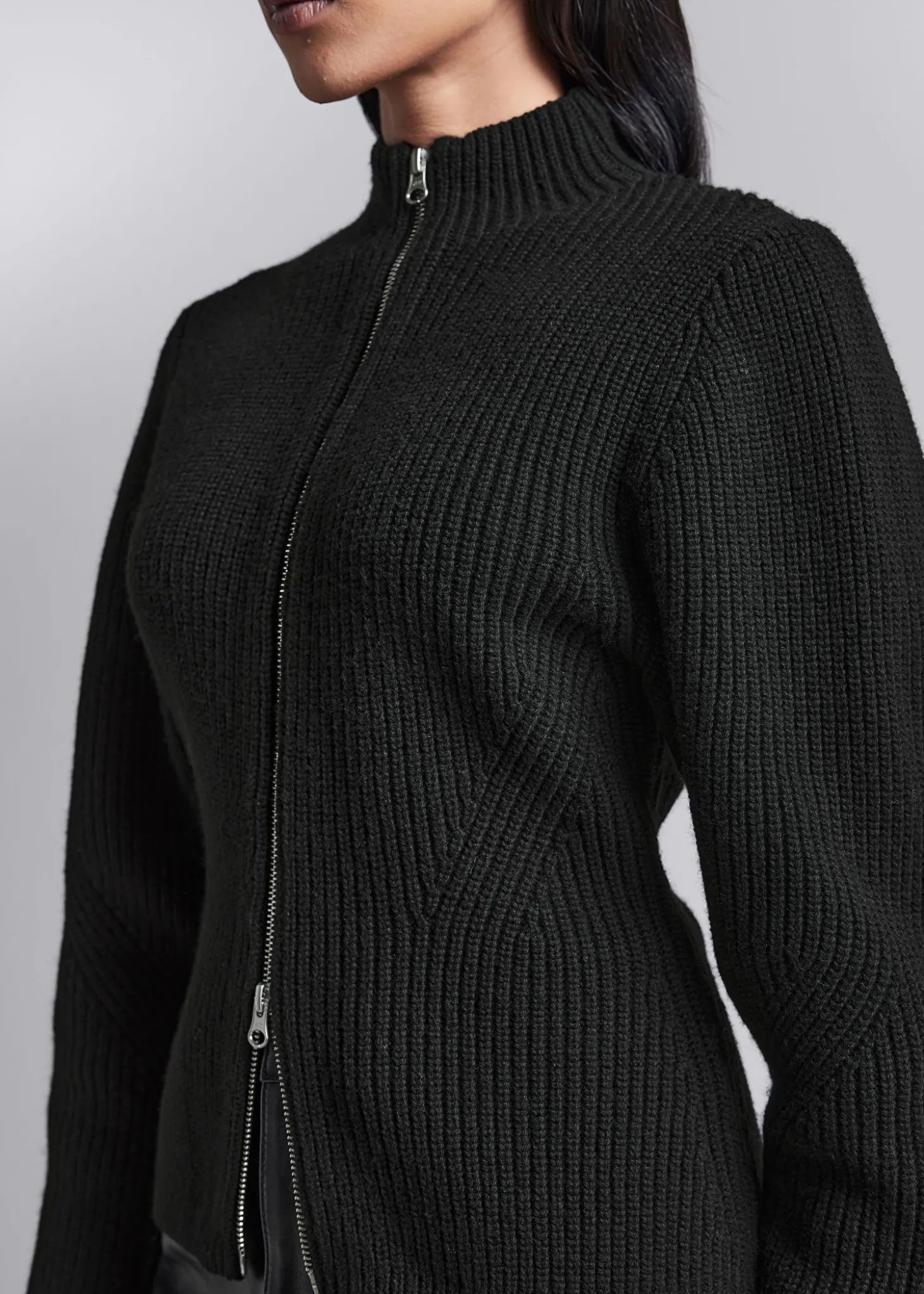 Strikket Cardigan Med Glidelas