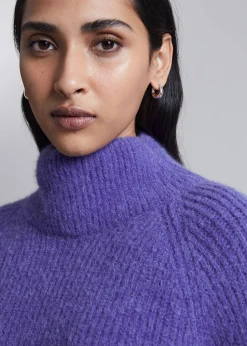 Strikket Mock Neck Jumper