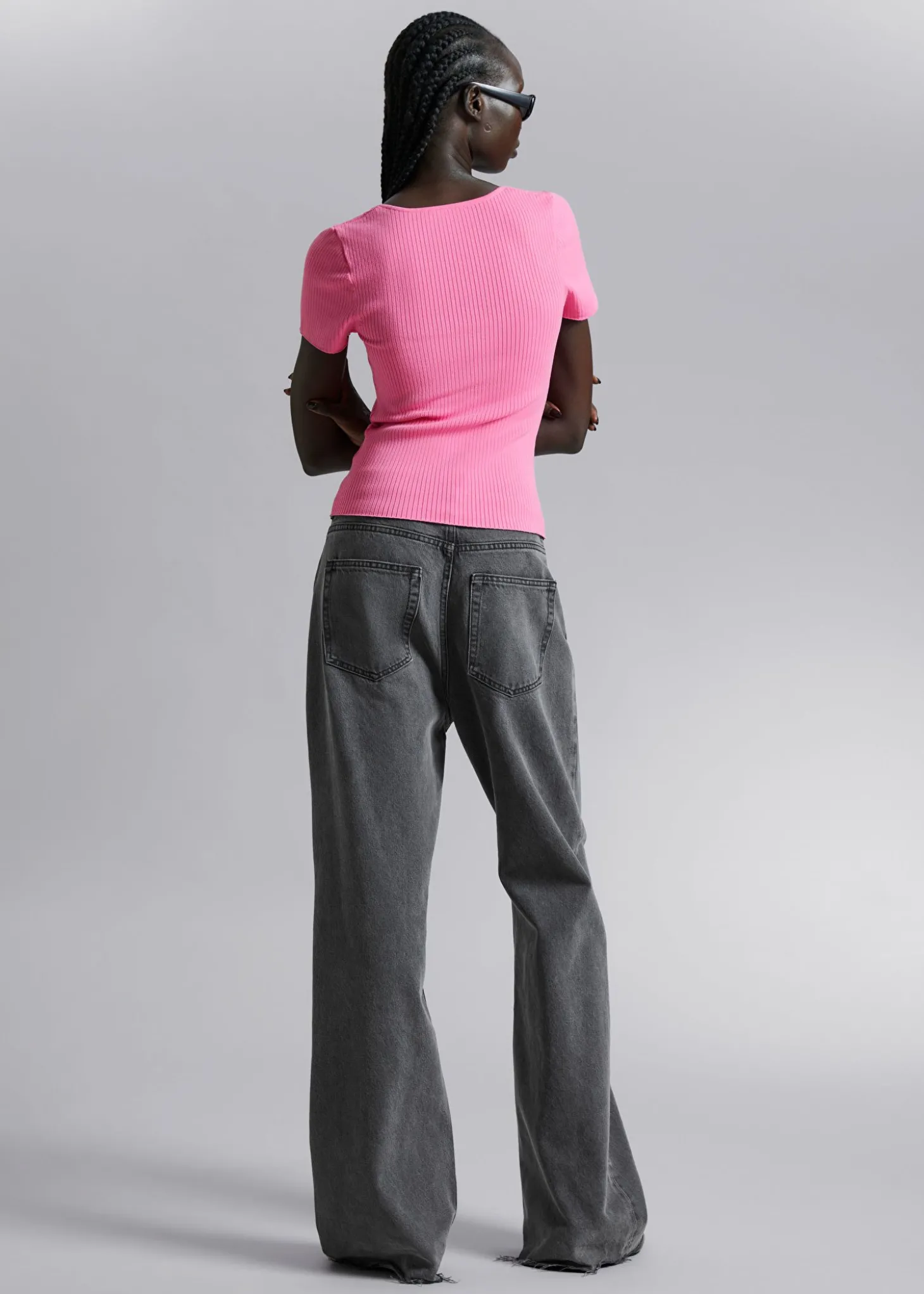Strikket Sweetheart Neck Topp
