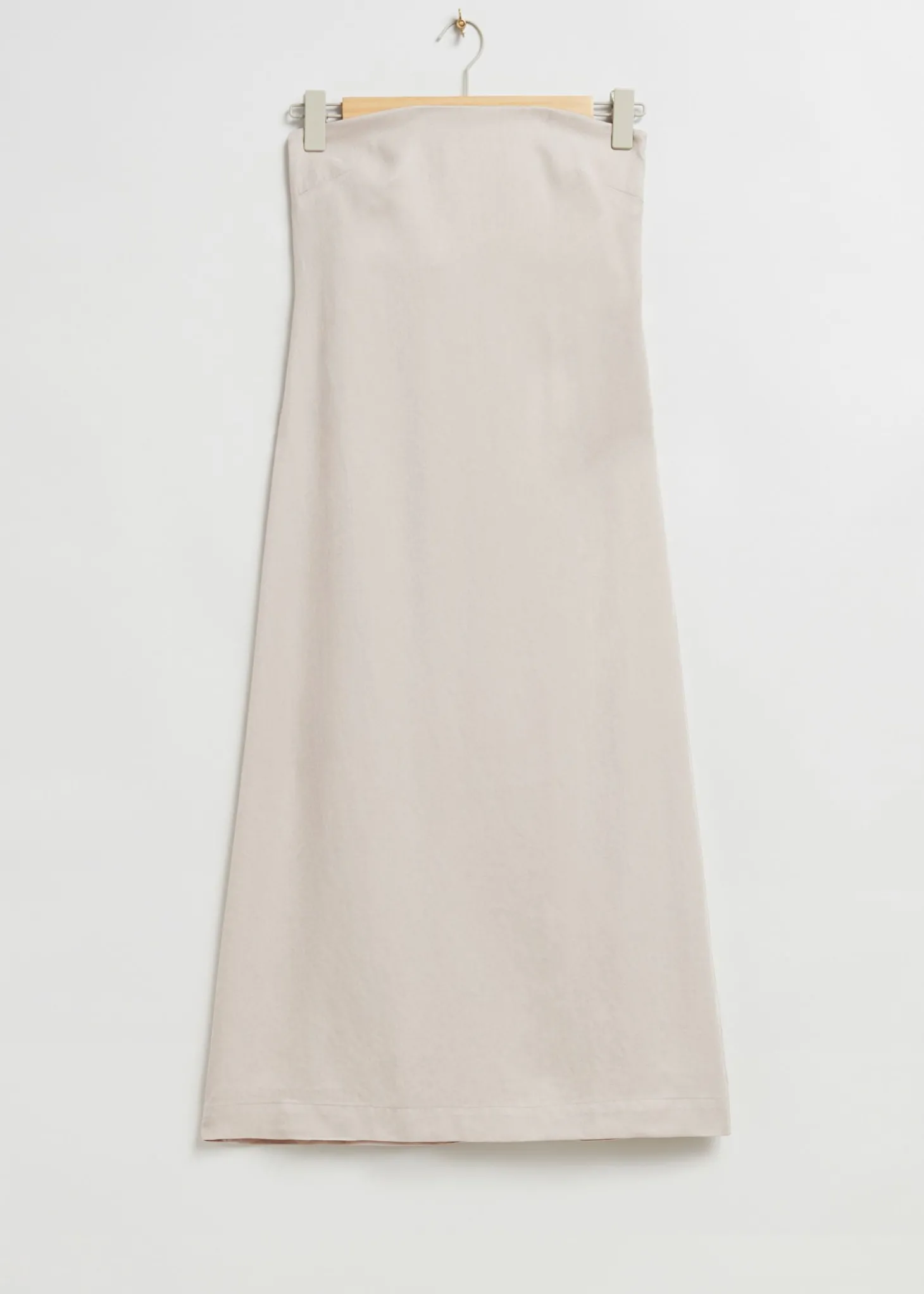 Stroppelos Bustier Midi-Kjole