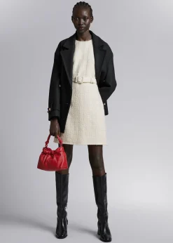 Tweed Belted Mini Kjole